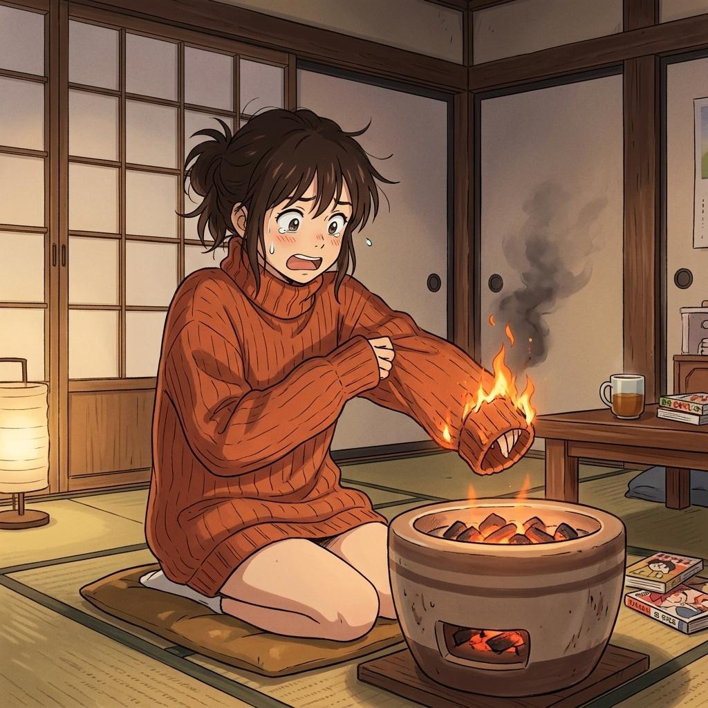 燃え袖