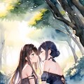 森の中の百合 2枚目