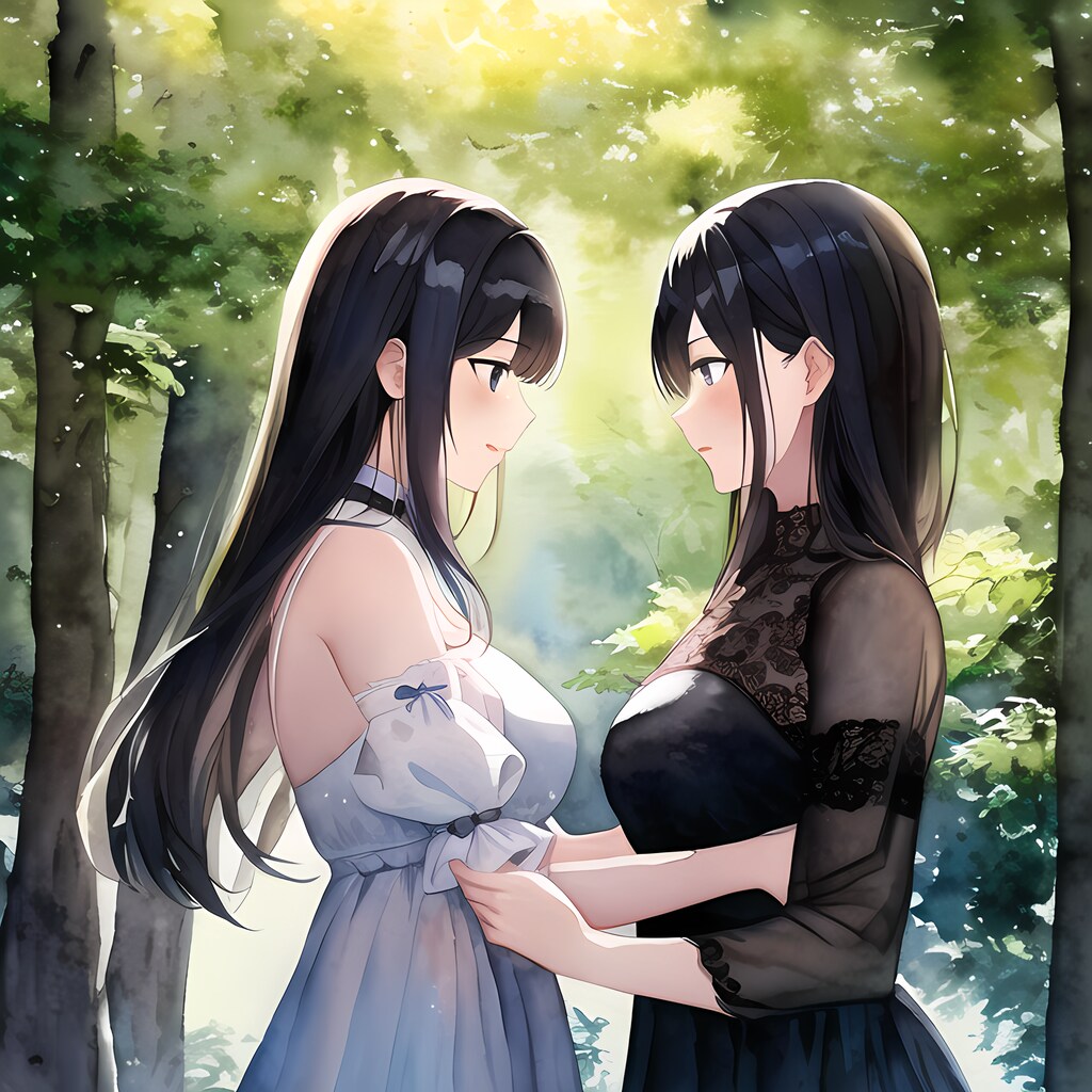 森の中の百合