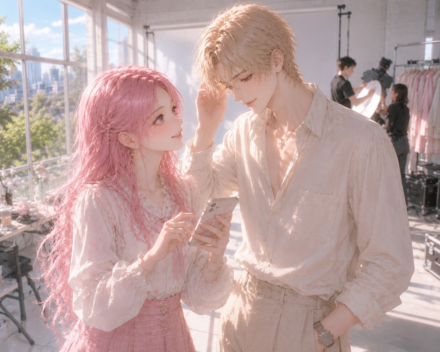 撮影後オフショット。