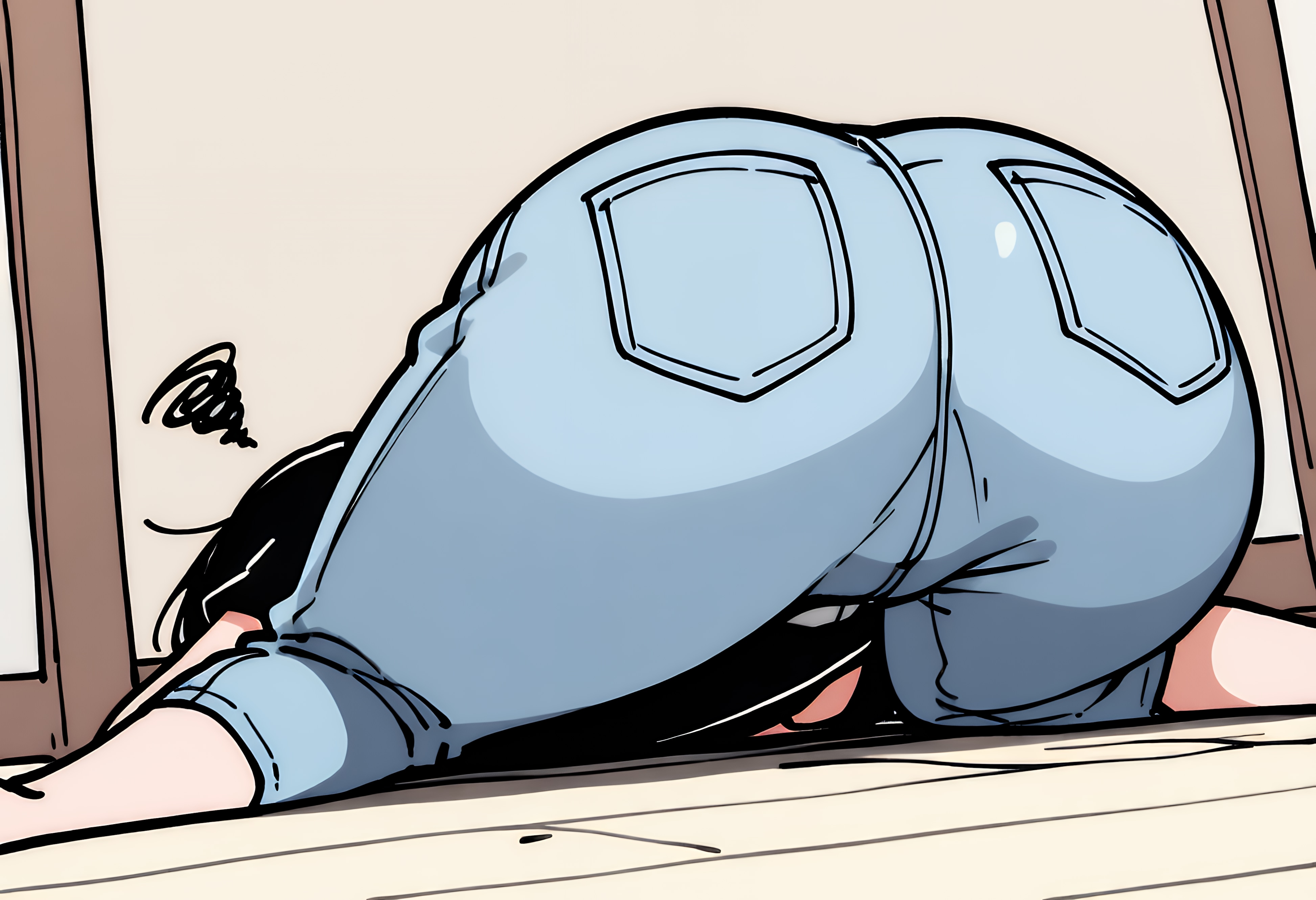 誘い尻してる！
