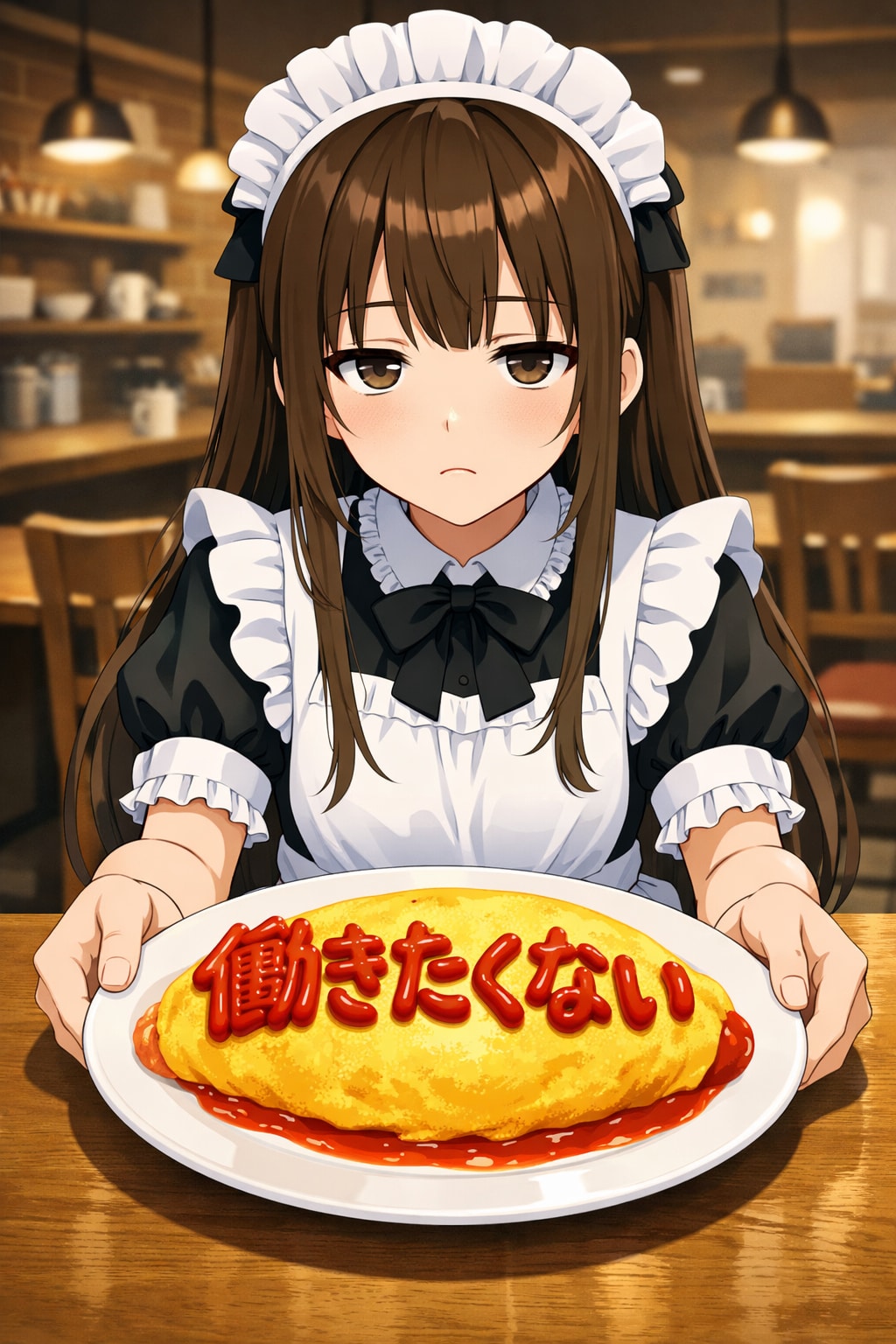 やる気の無いメイド