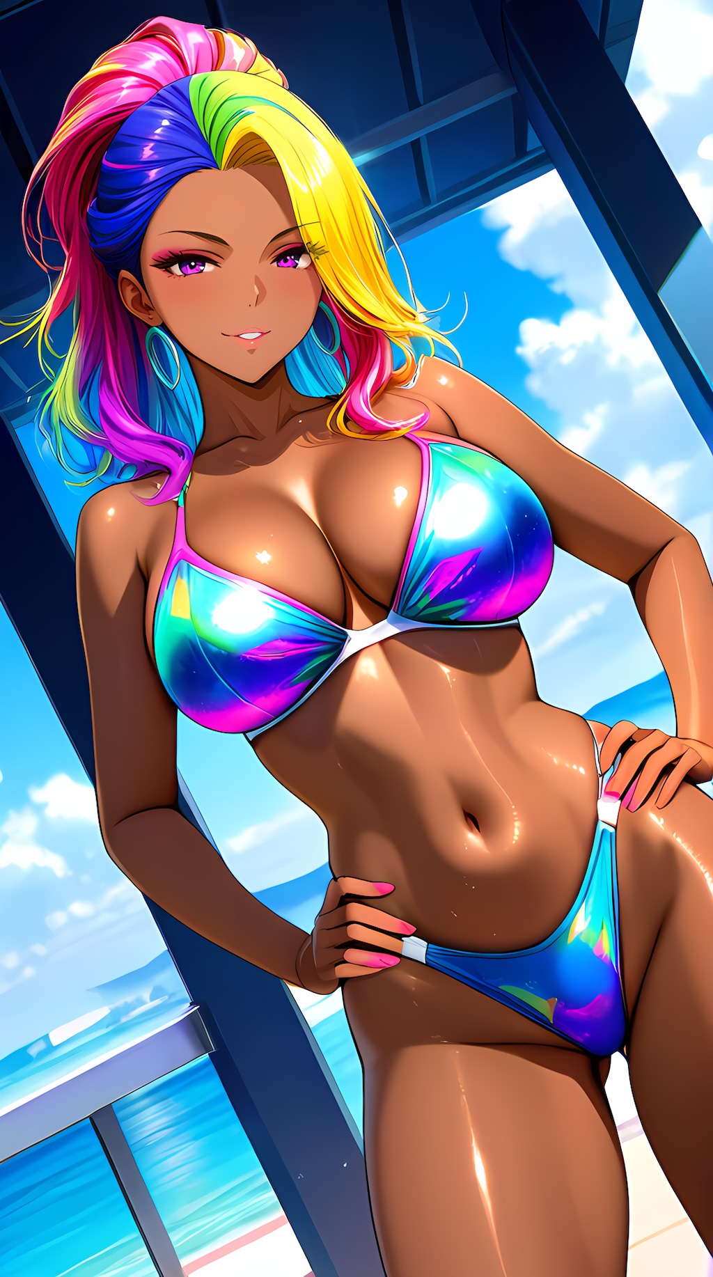 読モっぽい感じの褐色ギャル２