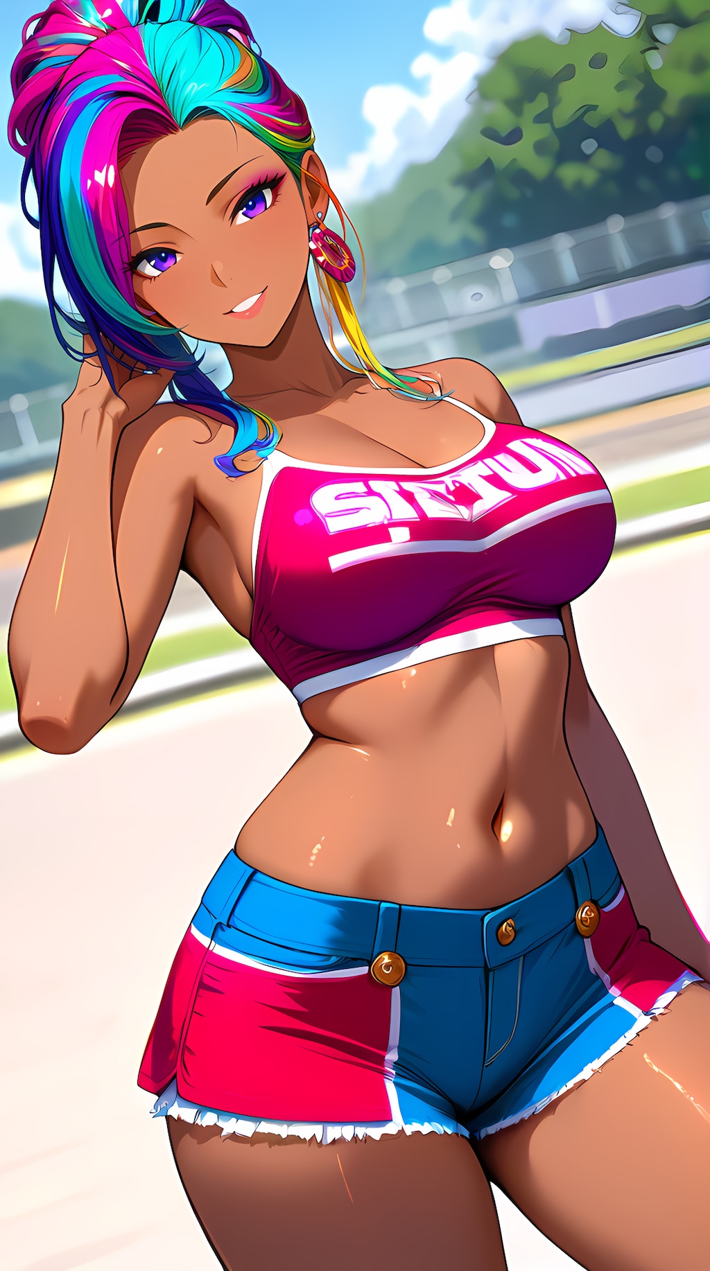 読モっぽい感じの褐色ギャル２