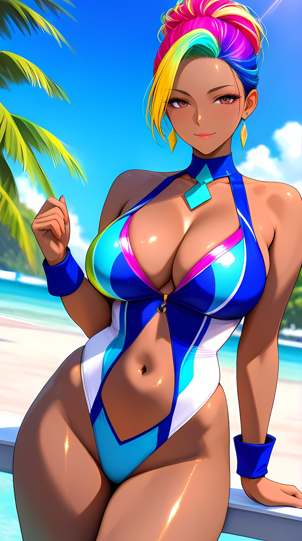 読モっぽい感じの褐色ギャル２