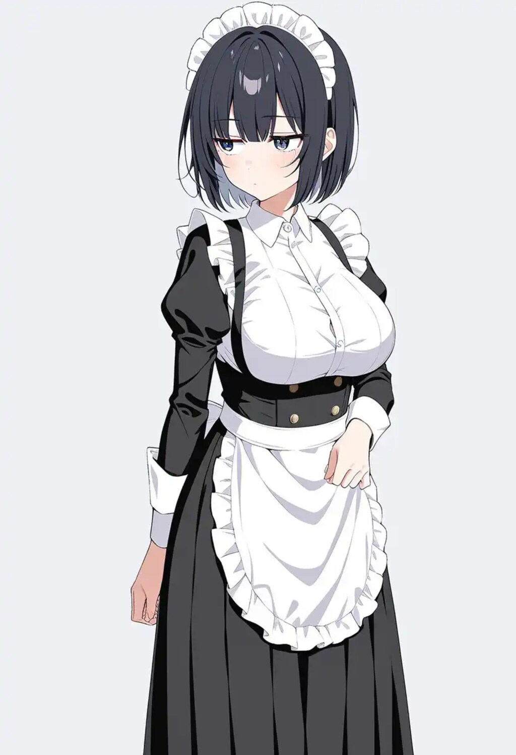 黒髪ショートメイド