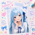 優葵ちゃんのデコフォト🩵 2枚目