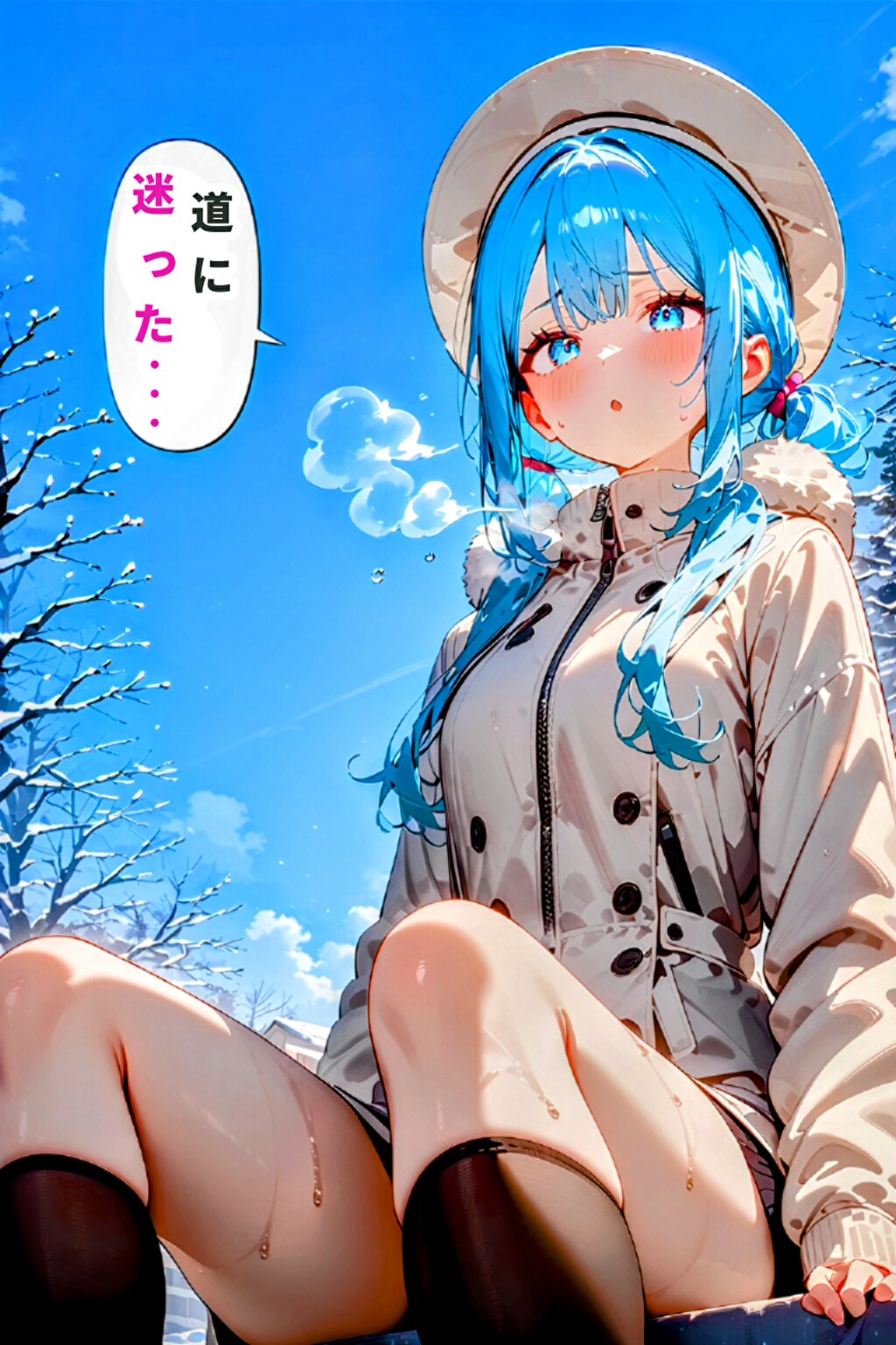 HALOさんで冬ファッション漫画