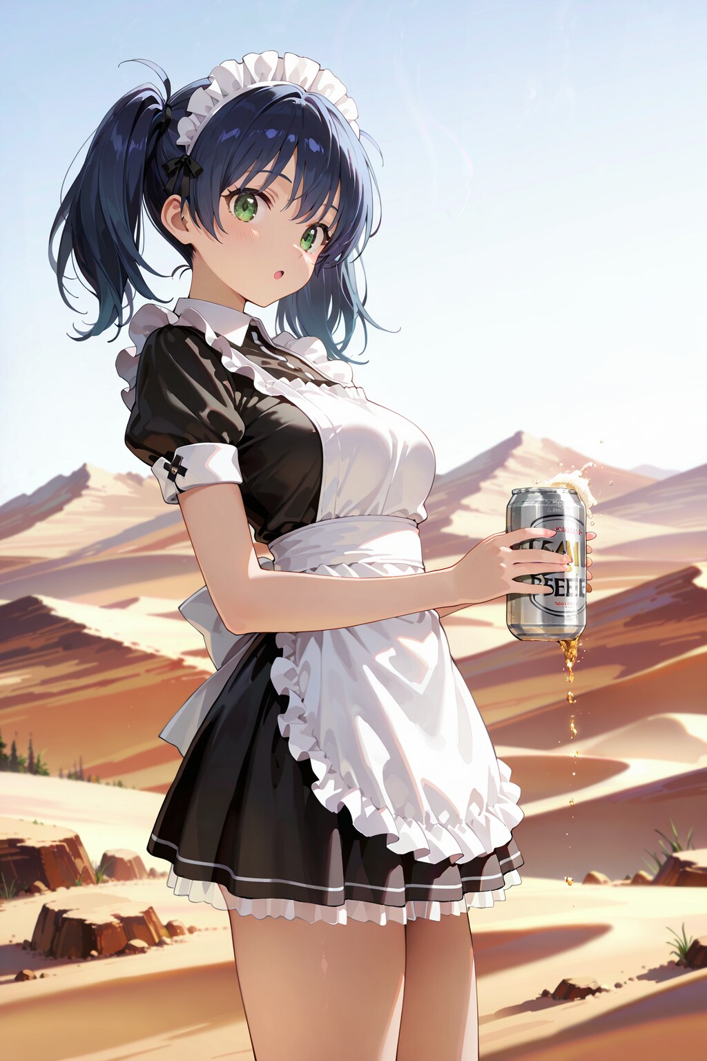 砂漠のメイドさん with スーパードライ Y705