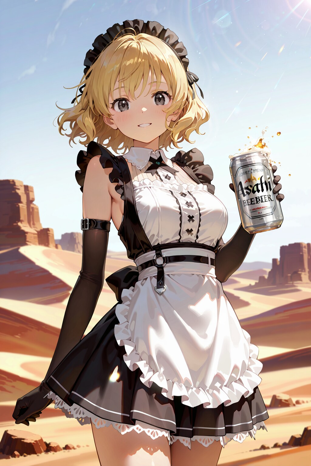 砂漠のメイドさん with スーパードライ Y705