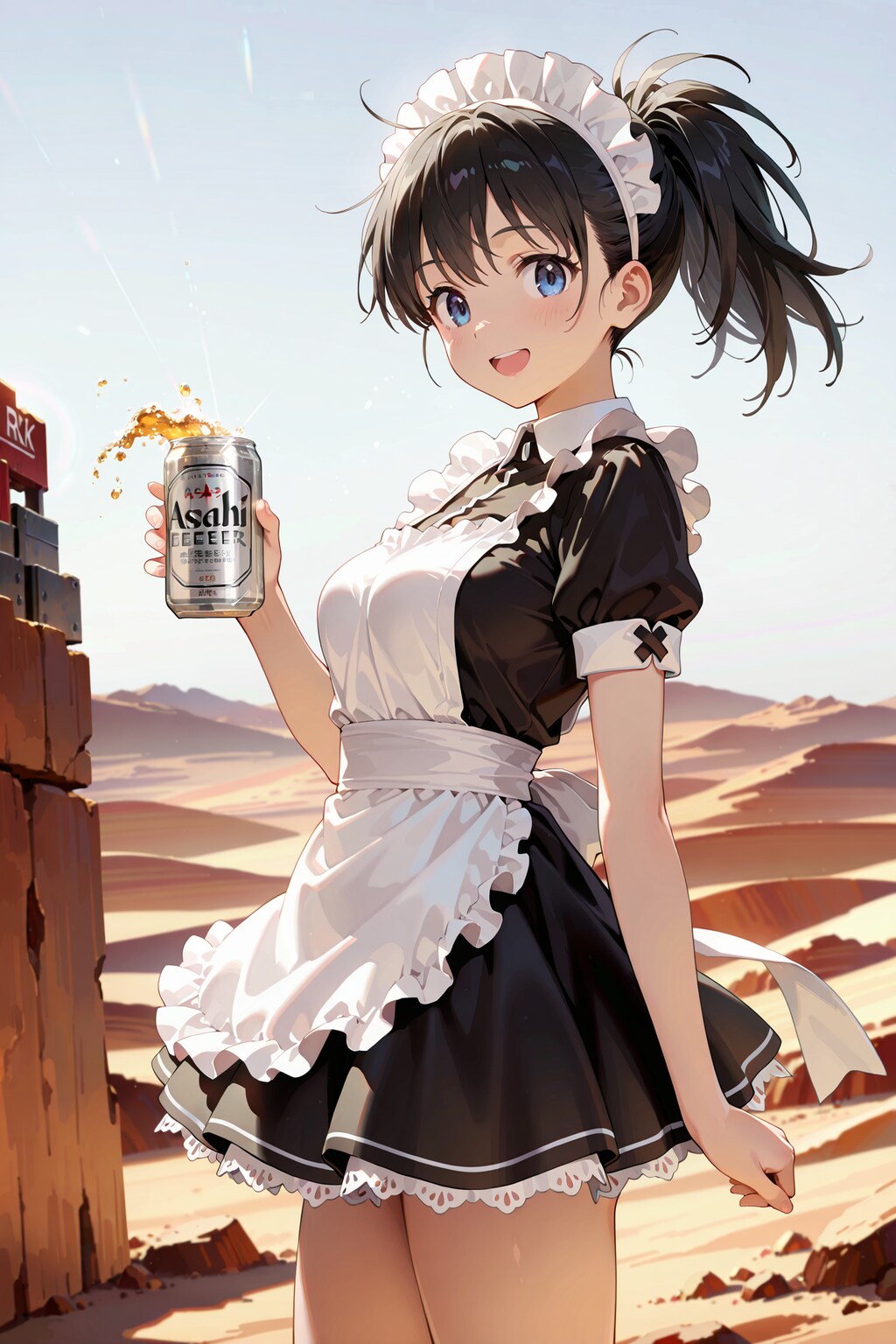 砂漠のメイドさん with スーパードライ Y705