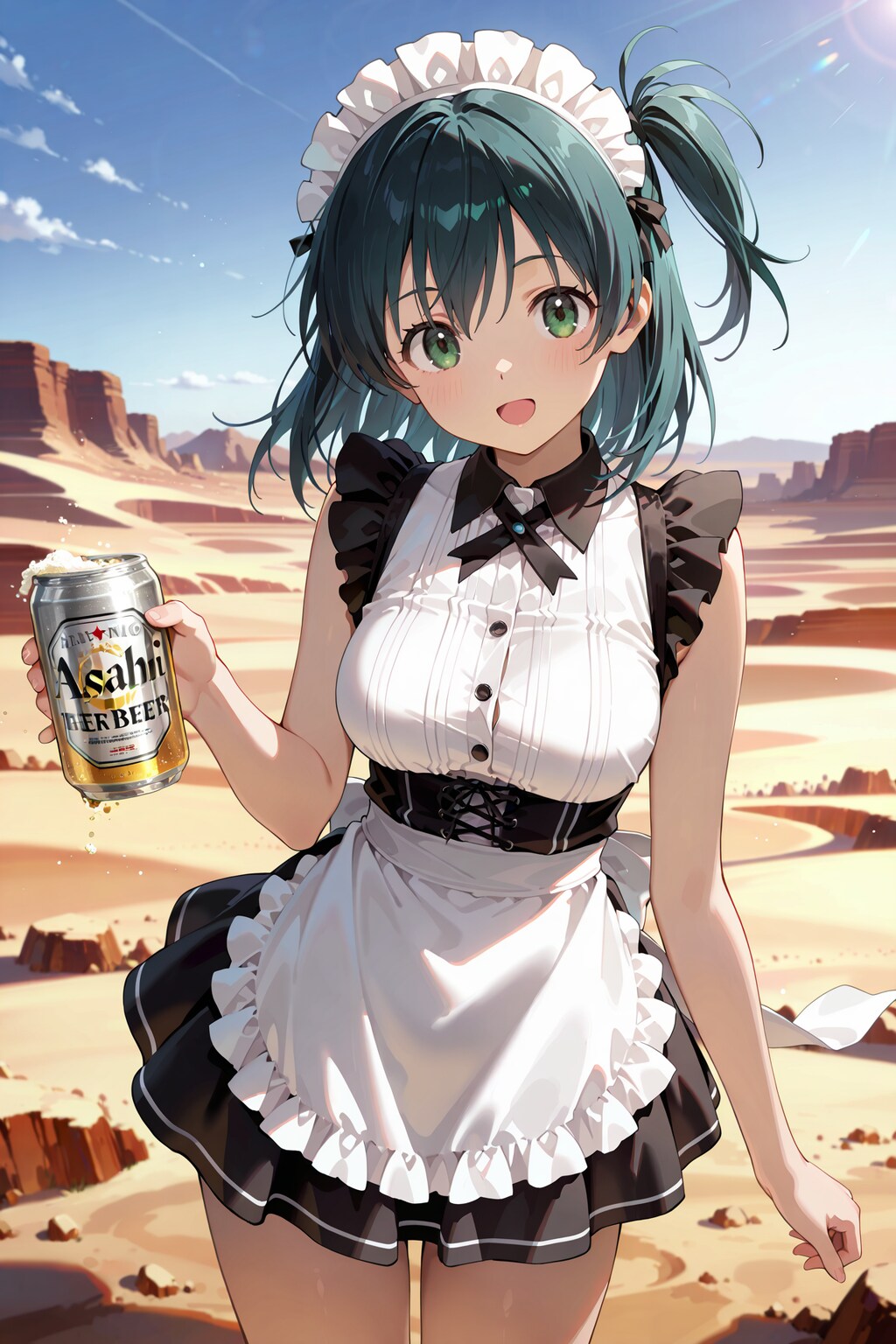 砂漠のメイドさん with スーパードライ Y705