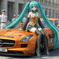 初音ミクと SLS AMG 4枚目