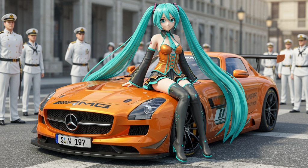 初音ミクと SLS AMG