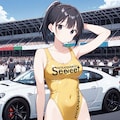 レースクイーン（黄色レオタード） 3枚目