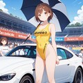 レースクイーン（黄色レオタード） 4枚目