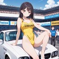 レースクイーン（黄色レオタード） 5枚目
