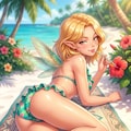 ハチドリ擬人化(エルフ) 2枚目