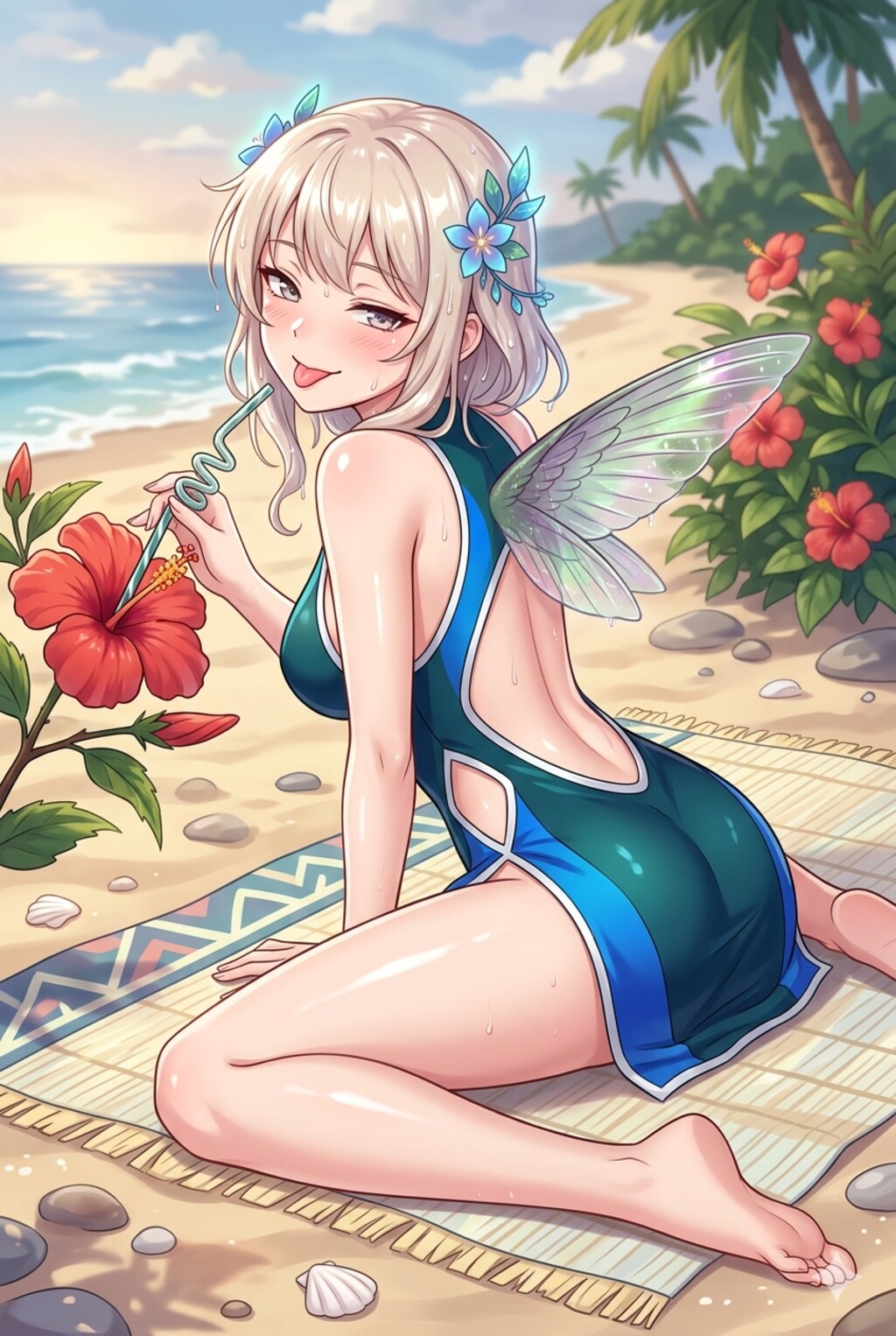 ハチドリ擬人化(エルフ)