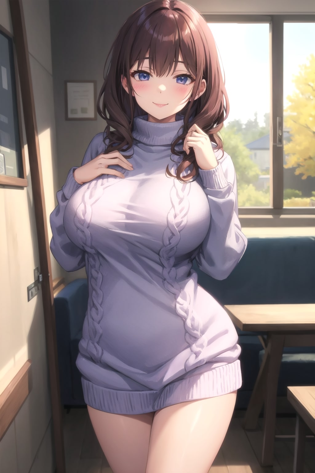 ヤンママのニットセーター