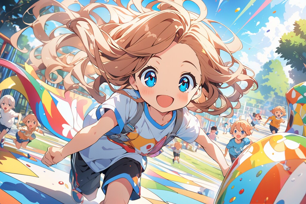 児童公園と子供たち