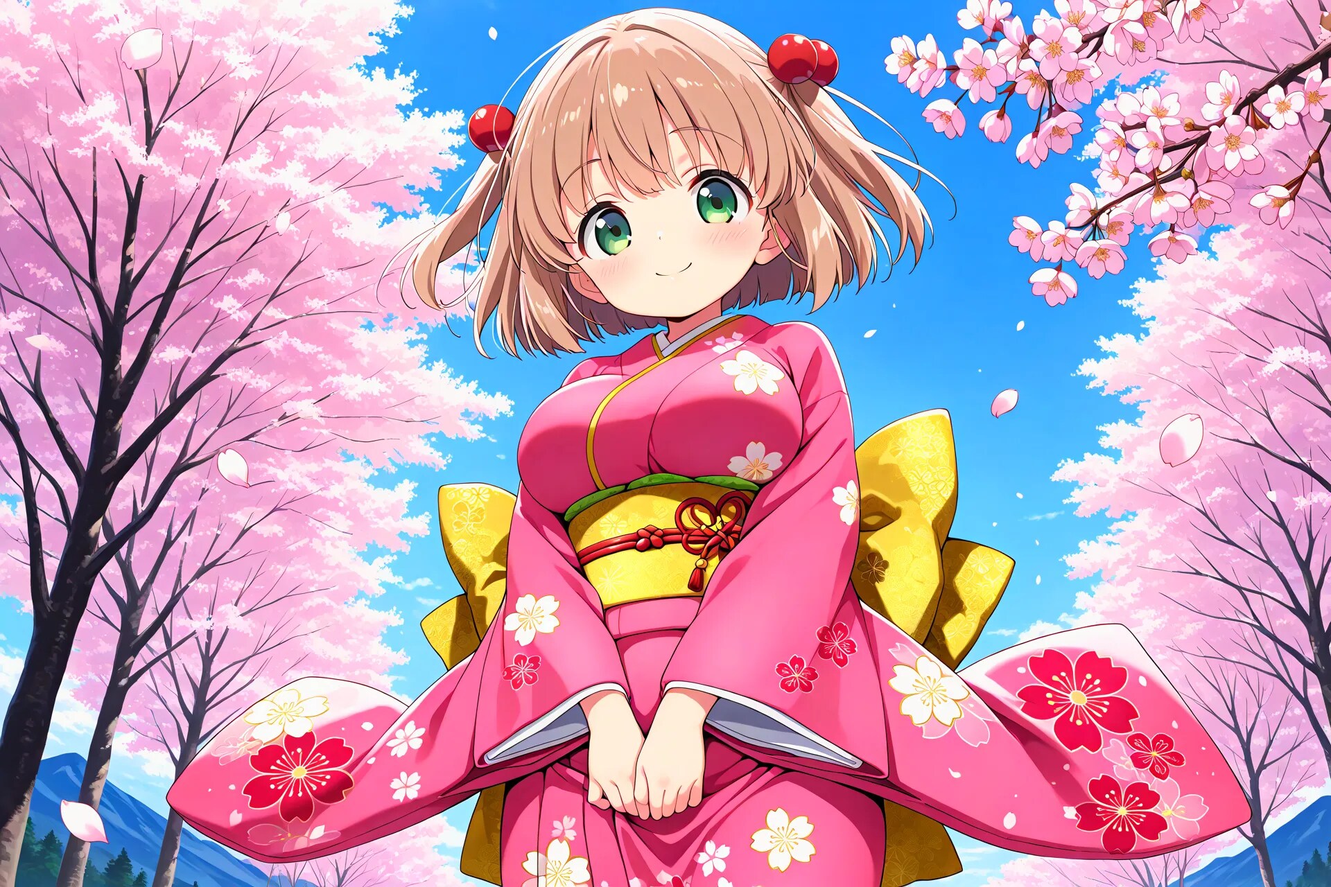 着物姿のこはるちゃん