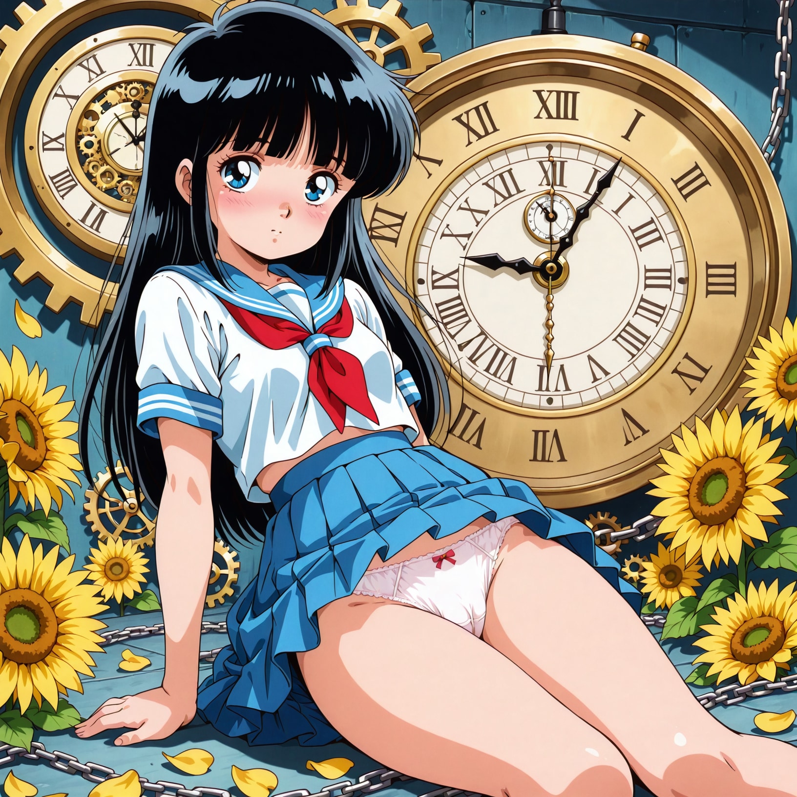 セーラー服の少女【パンチラ】