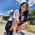 しゃがみセーラー服女子⑤ 3枚目