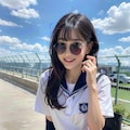 しゃがみセーラー服女子⑤ 8枚目