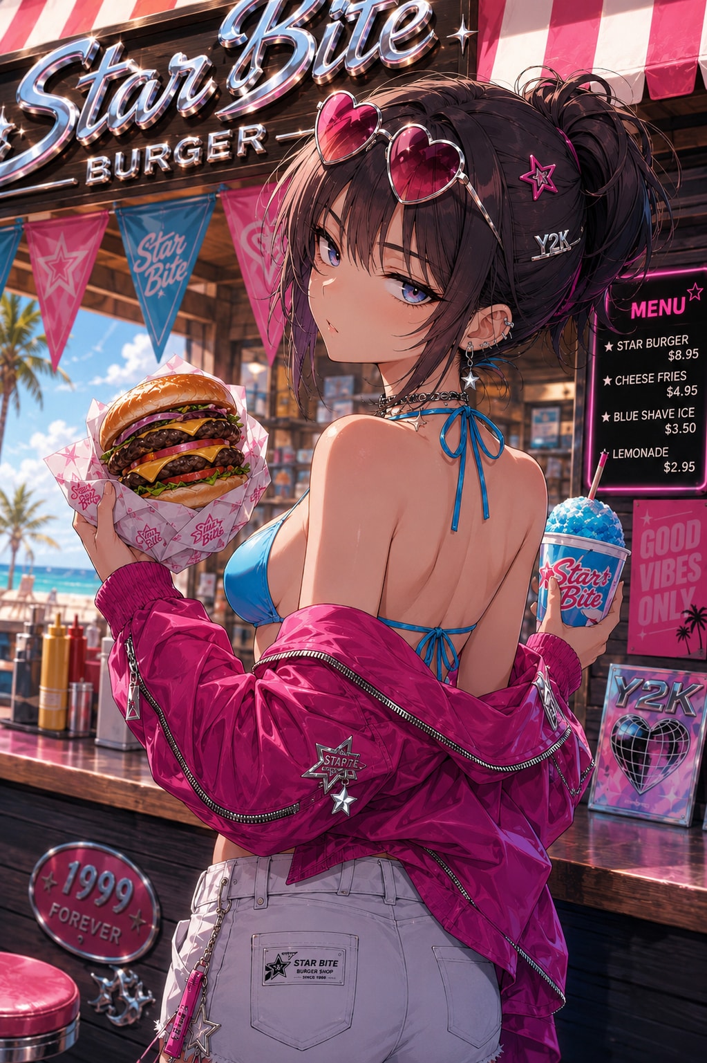 海と夏とハンバーガー