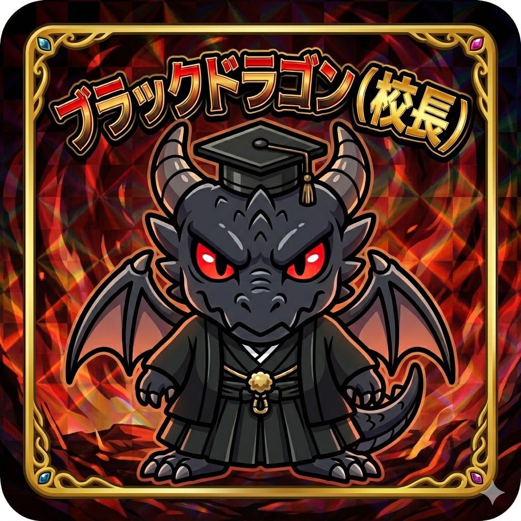 ブラックドラゴン（校長）のシール