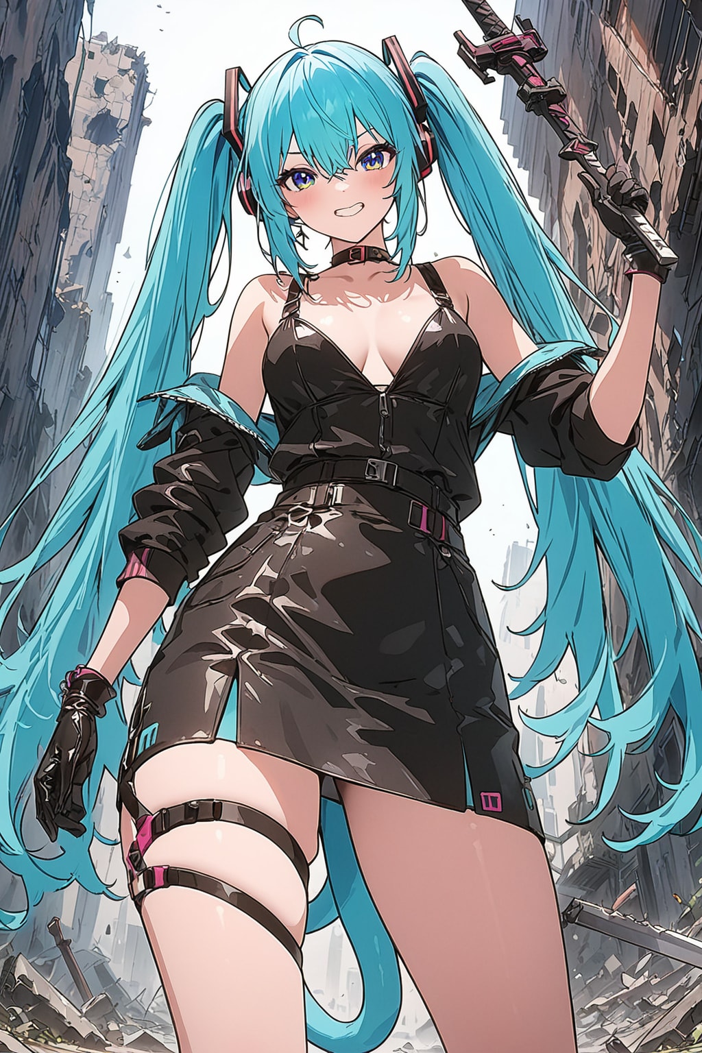 強ミク | の人気AIイラスト・グラビア