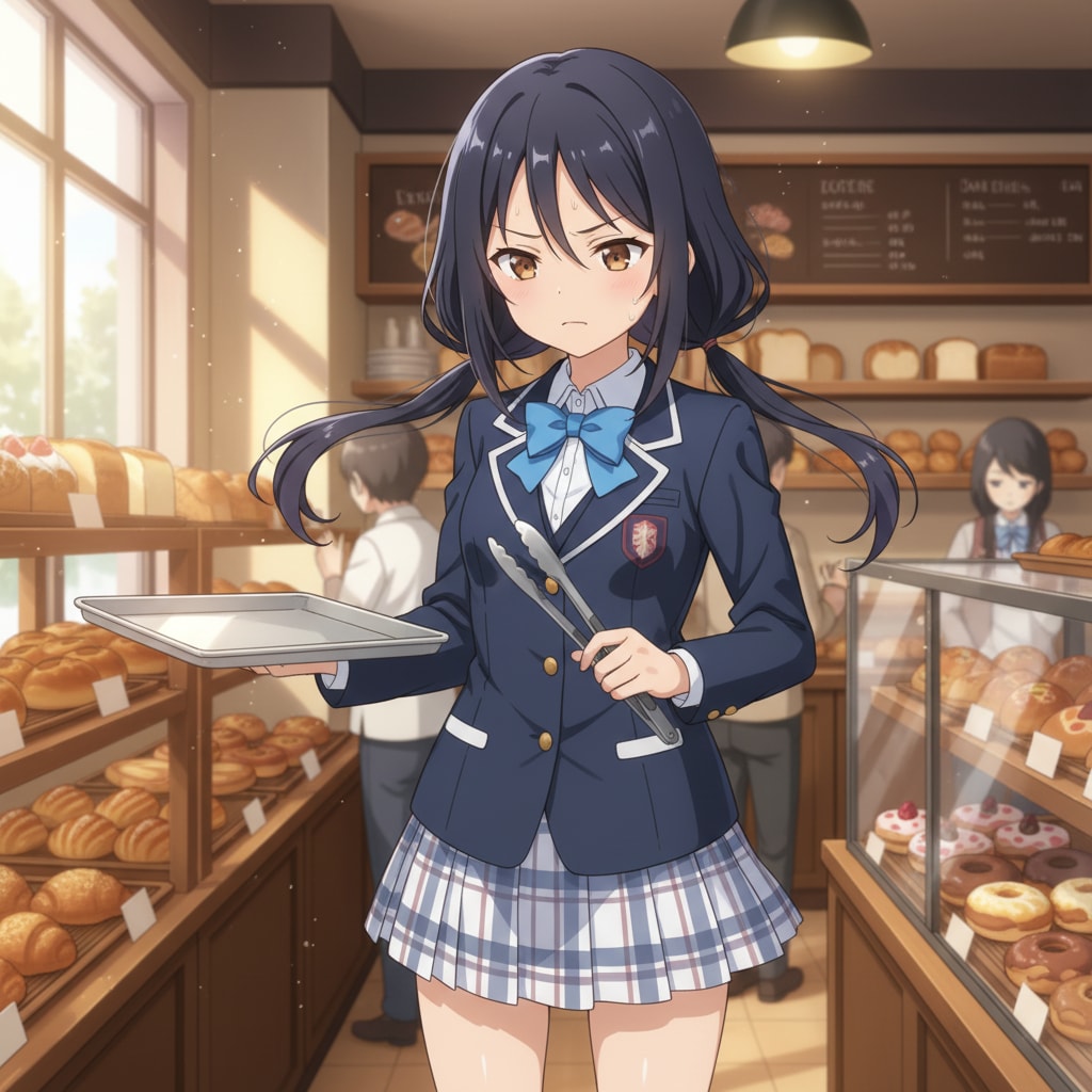 ベーカリーで…