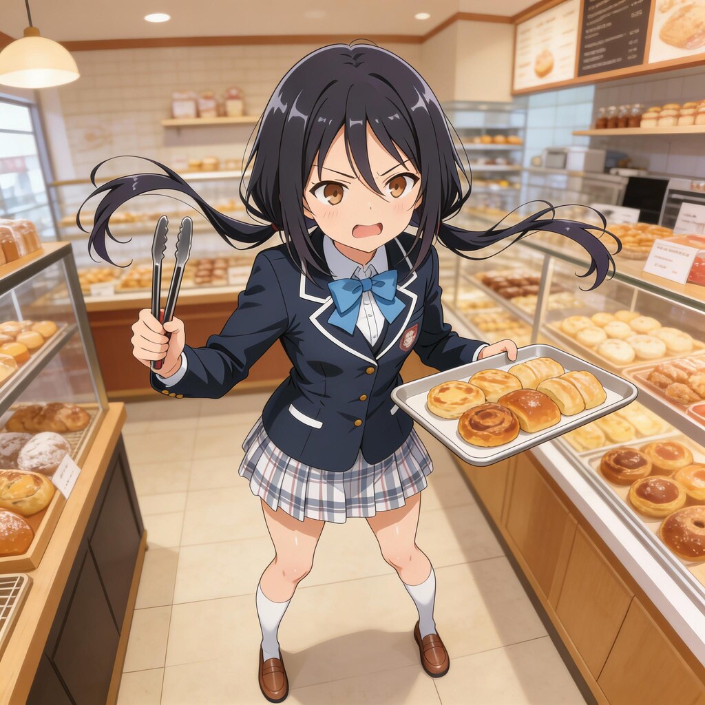 ベーカリーで…