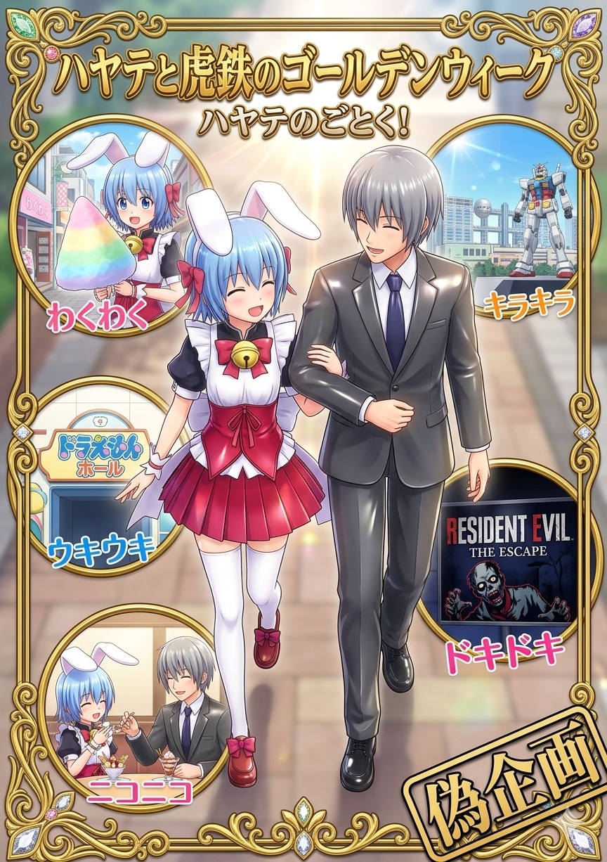 ハヤテと虎鉄のゴールデンウィーク | の人気AIイラスト・グラビア