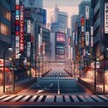 無人の渋谷 2枚目