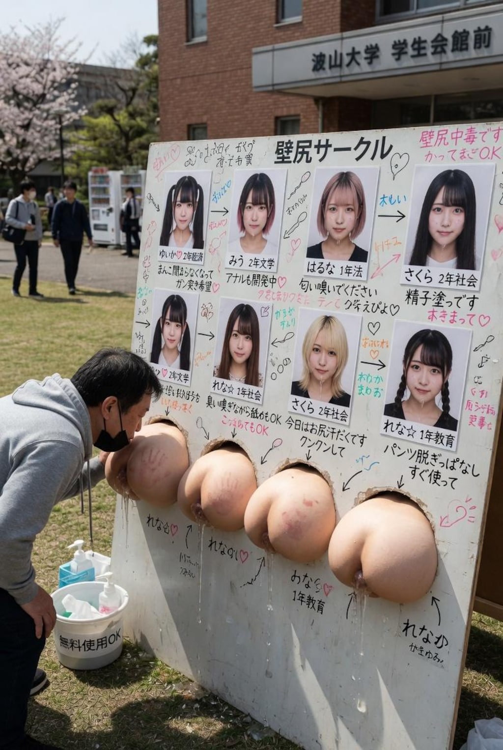 波山大学壁尻サークル２