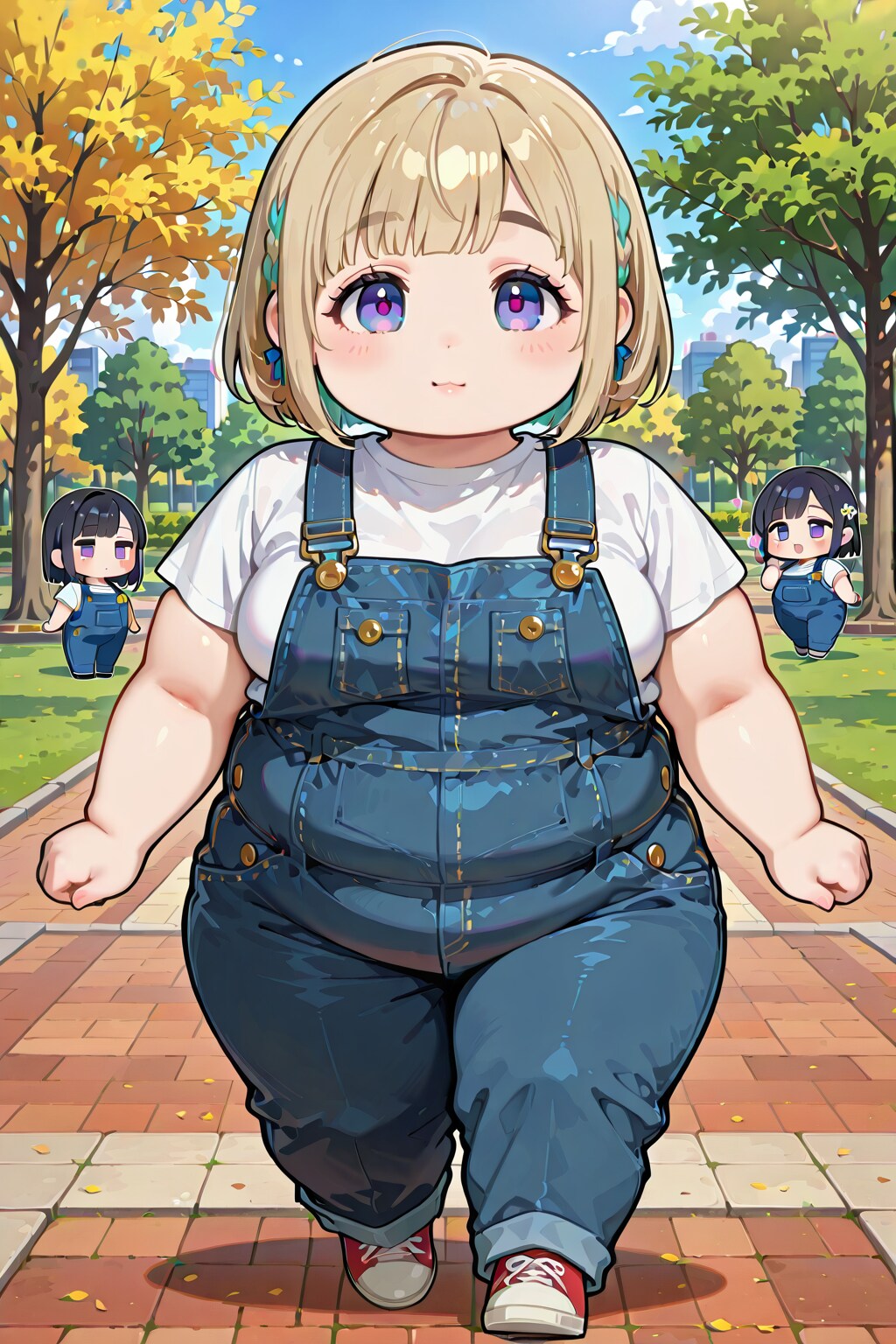 公園を歩く-ちびキャラ編- | の人気AIイラスト・グラビア