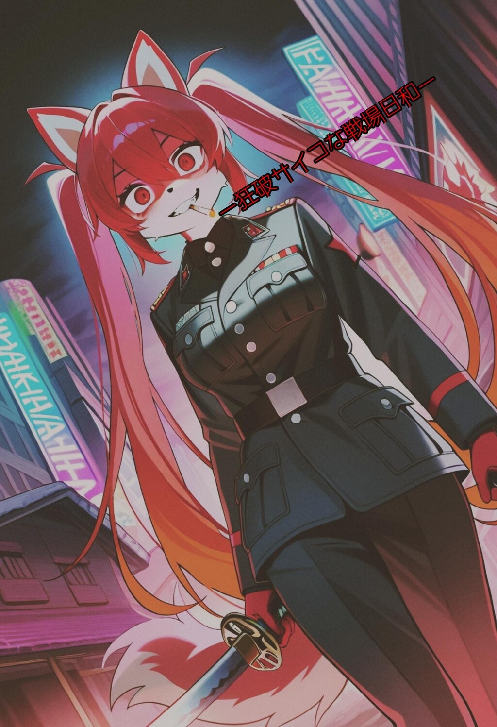 狂犬ツヨコ『狂気求めてネオンと共に』【ニャンノ世界】