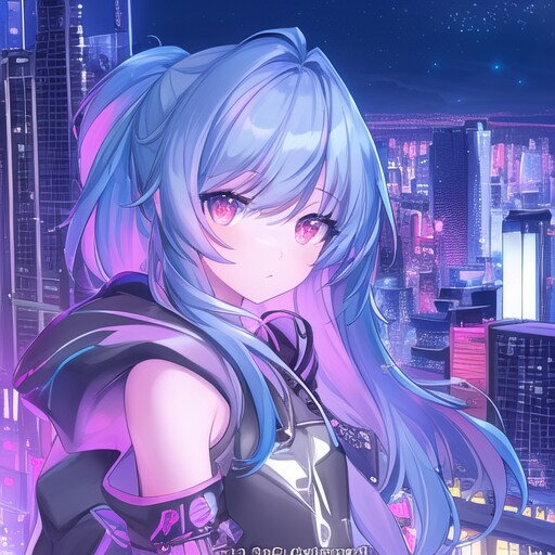 ネオン街の女の子
