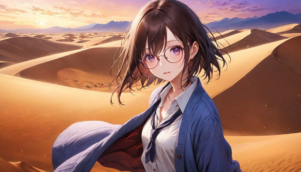 眼鏡女子 楓の風の国