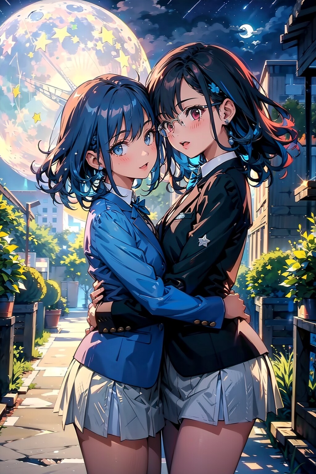 Wブルー　W執事？