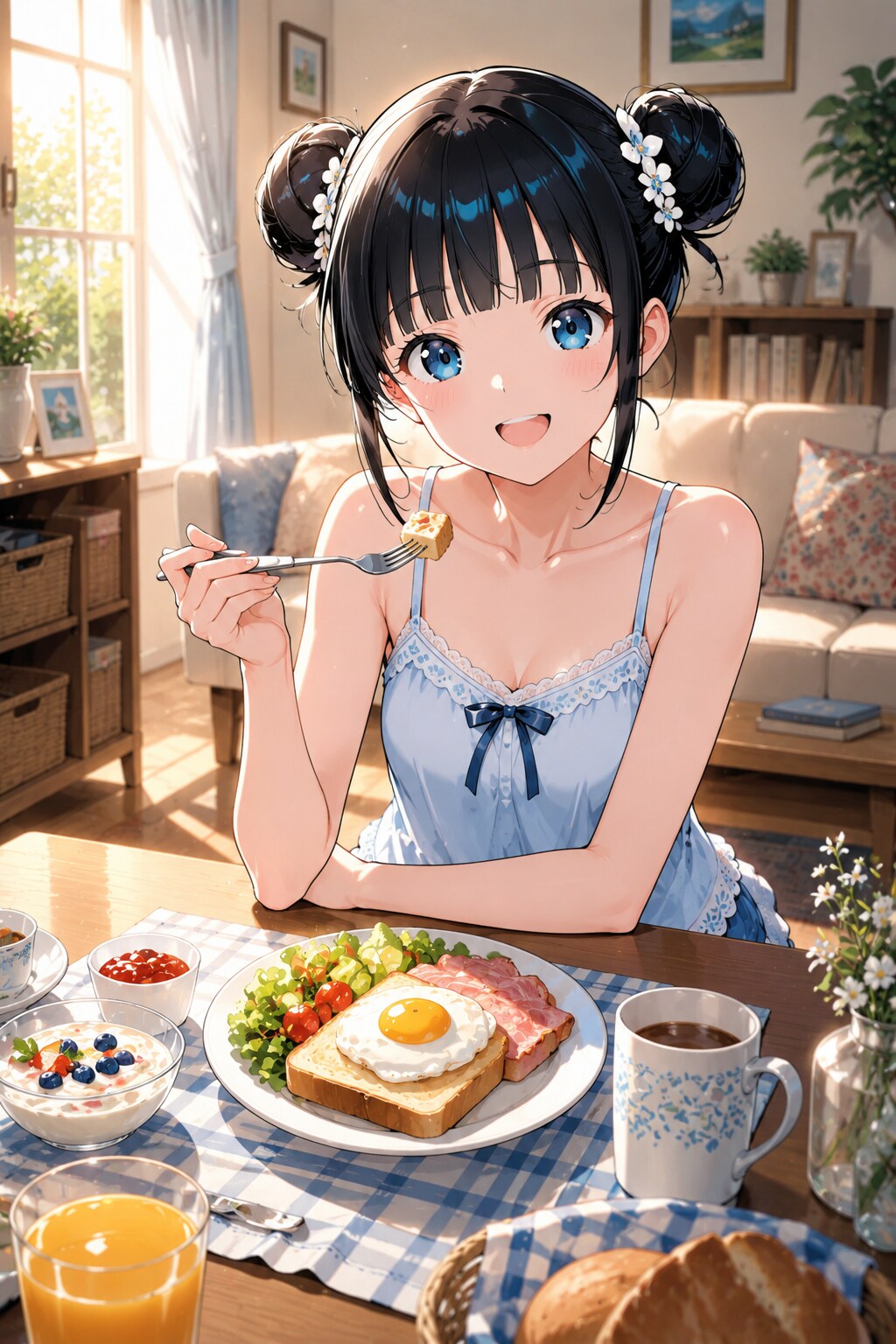 おだんごちゃん🍡✨と朝ごはん🍚✨　7/14