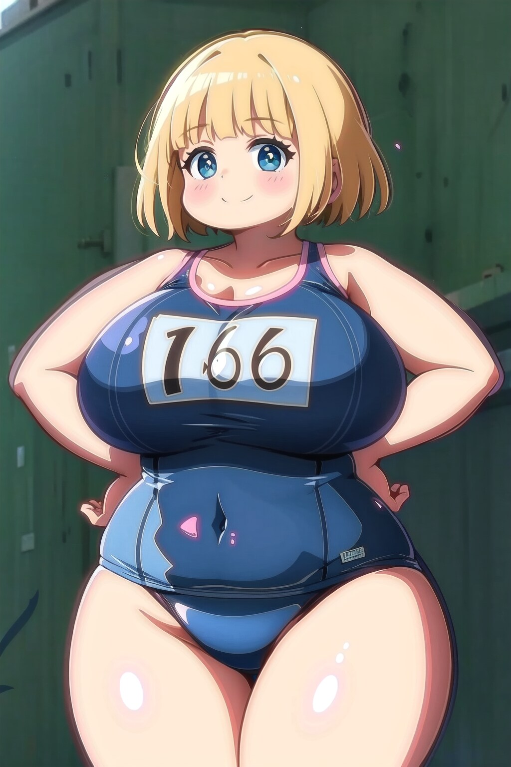 スクール水着姿でエンジョイ