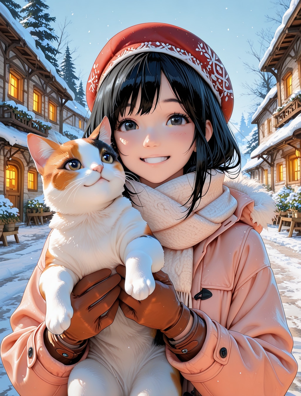 猫さんと一緒 | の人気AIイラスト・グラビア