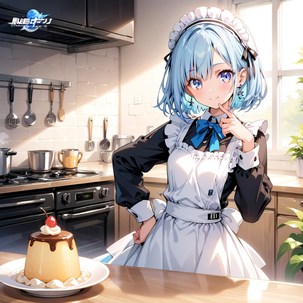 まだ残暑プリンをどうぞあいちゃんや　弾 | の人気AIイラスト・グラビア