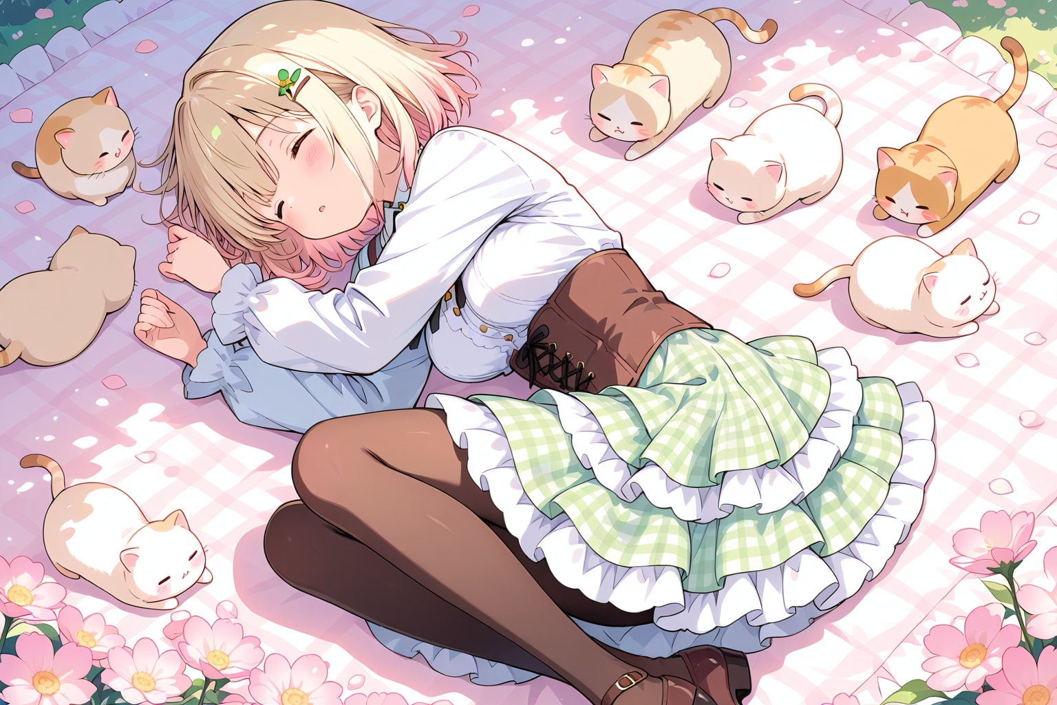 ねこだまり | の人気AIイラスト・グラビア