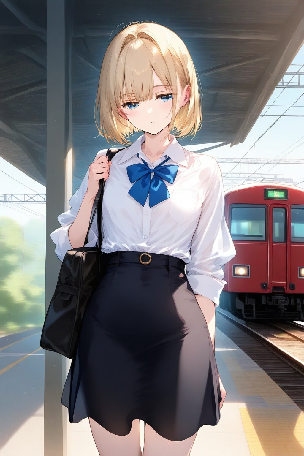 朝が苦手なOLさん | の人気AIイラスト・グラビア