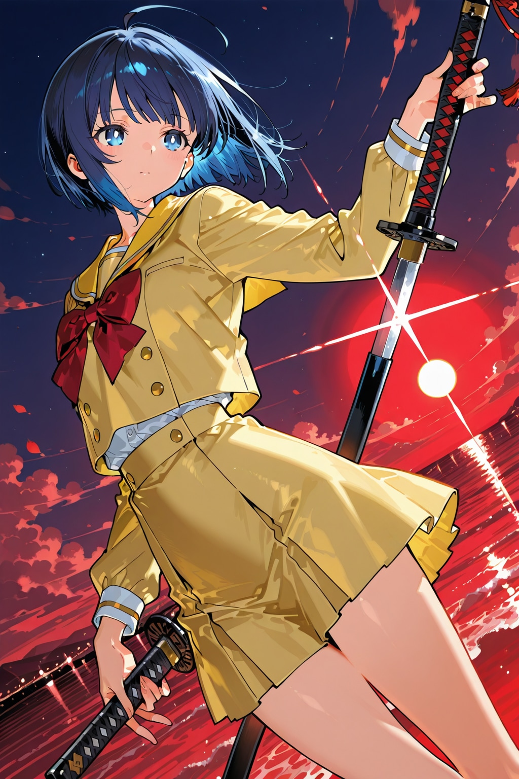 学生剣士 | の人気AIイラスト・グラビア