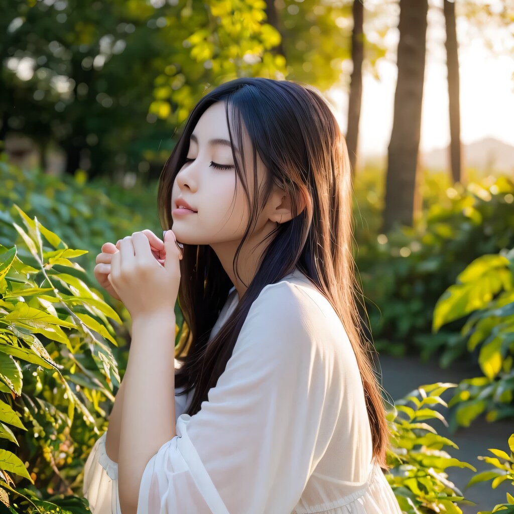 黒髪ロングでワンピースの美女２３